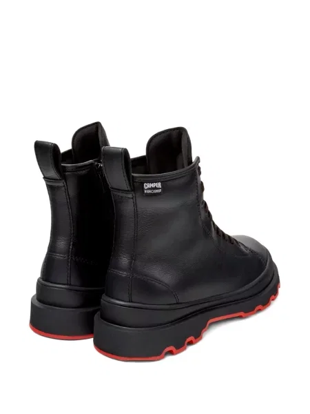 Botine Camper cu șireturi din piele negru