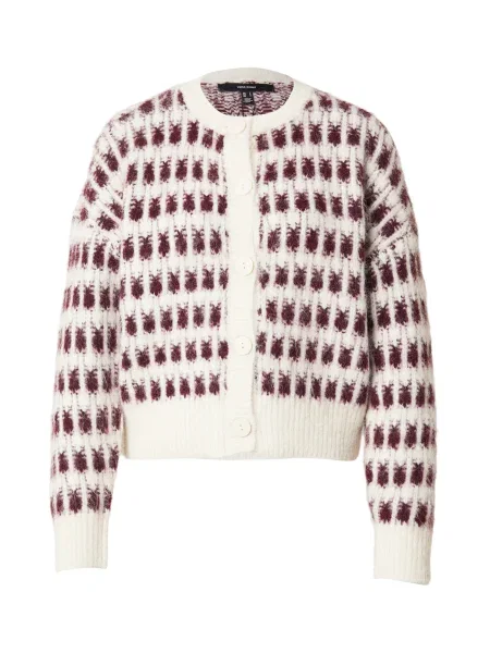 VERO MODA Geacă tricotată VMLISA / roșu vin bej