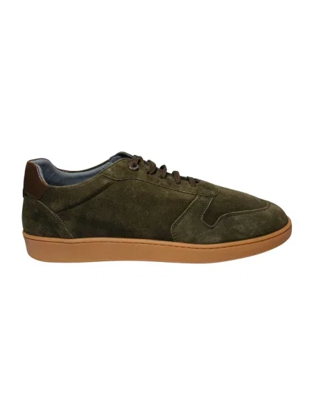Sneakersy Pollini zamszowe zielone
