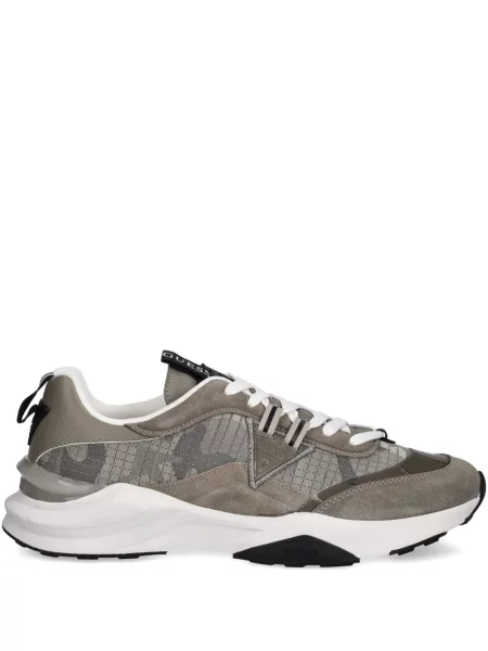 Sneakerși Guess cu model camuflaj gri