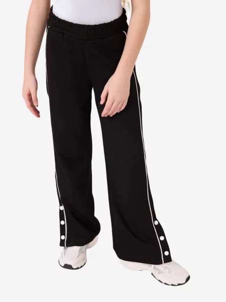 Tommy Life Hlače TOMMY Weite Jogginghose mit elastischem Bund' crna