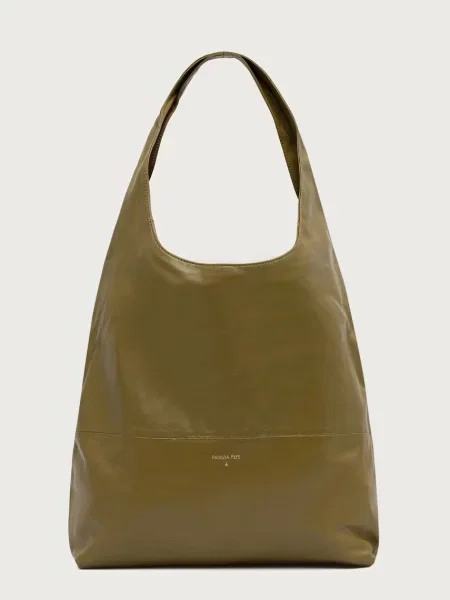 Geanta hobo Patrizia Pepe din piele verde