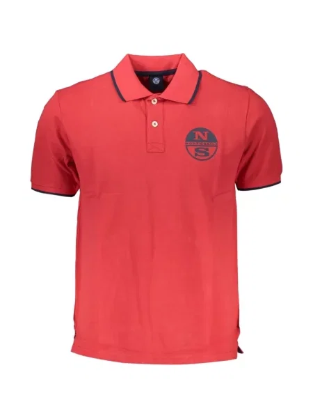 Tricou polo North Sails cu imagine roșu