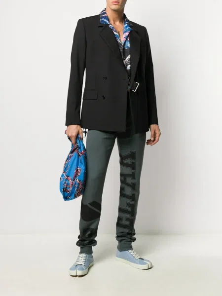 Pantaloni Telfar cu imagine negru