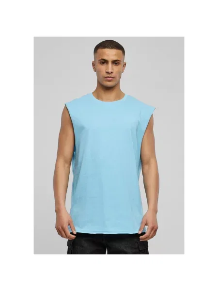 Тениска Urban Classics без ръкави синьо