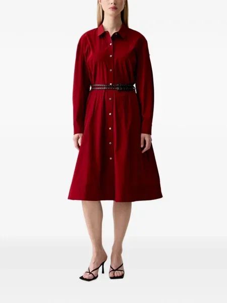 Cu centură rochie tip cămașă Dkny roșu