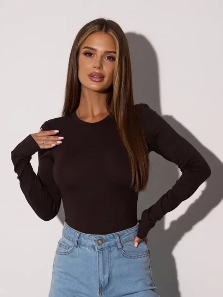 Боді ISSA Plus темно-коричневий коричневе