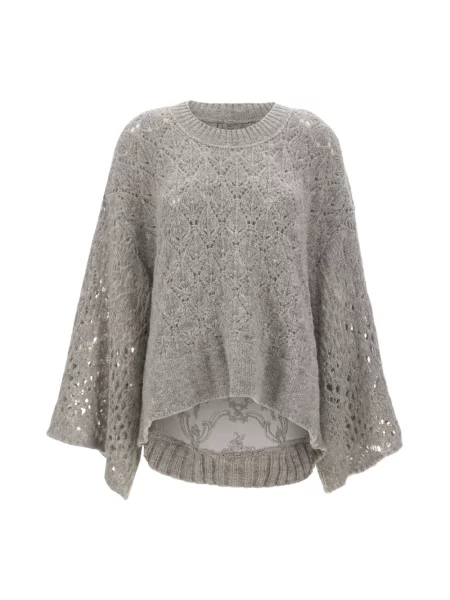 Sweter Maurizio Mykonos wełniany szary