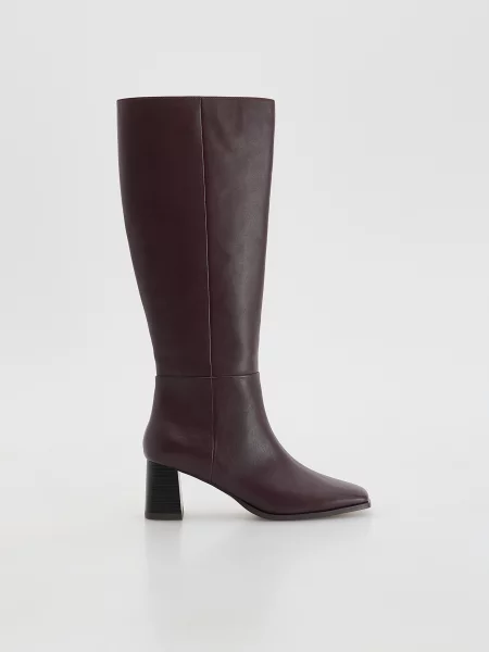 Ботфорты Reserved красные