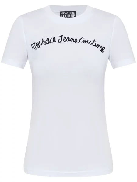Tricou Versace Jeans Couture alb