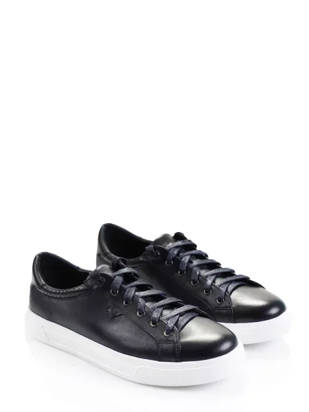 Кожаные кеды Marco Piero синие