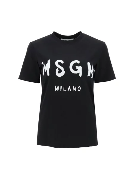 Koszulka Msgm z krótkim rękawem czarna