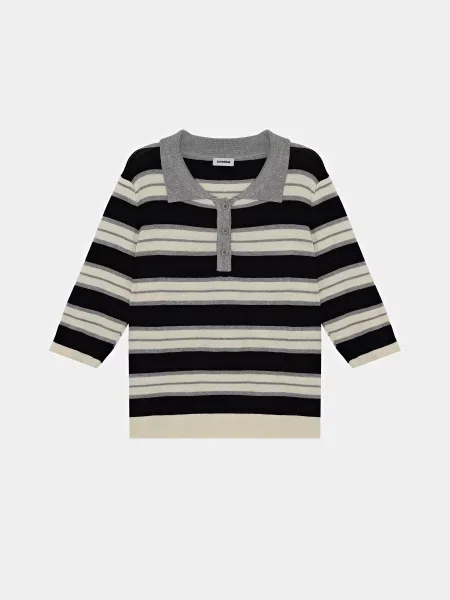 Поло Braska білий/сірий біле