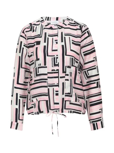 Comma casual identity Bluza roza / črna bela