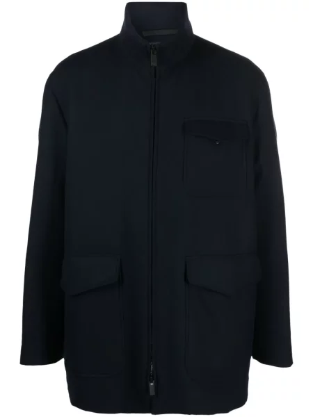 Palton Giorgio Armani de lână albastru