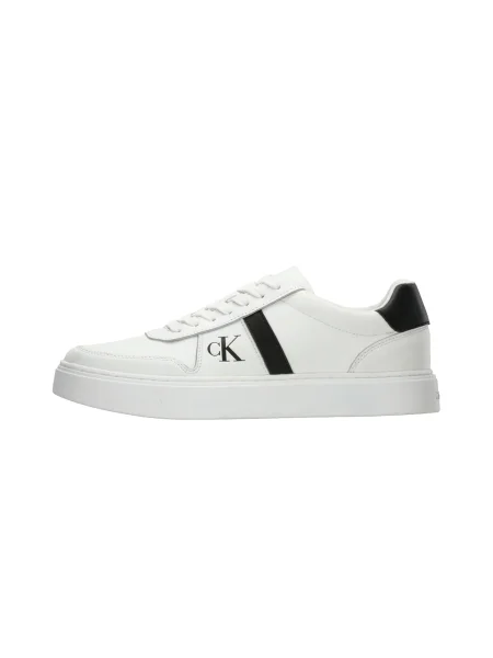 Sneakerși Calvin Klein din dantelă clasici alb