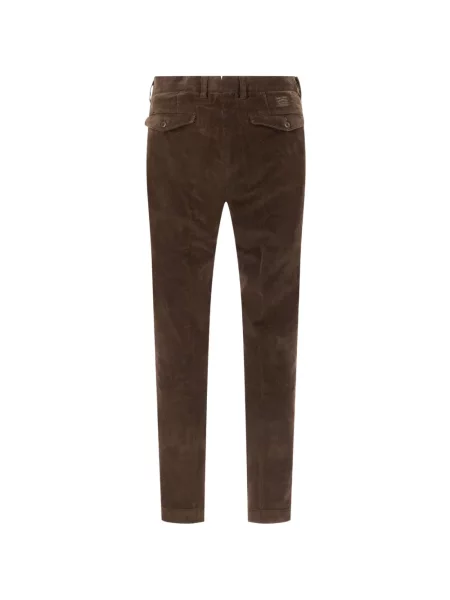 Pantaloni Incotex de catifea cord maro