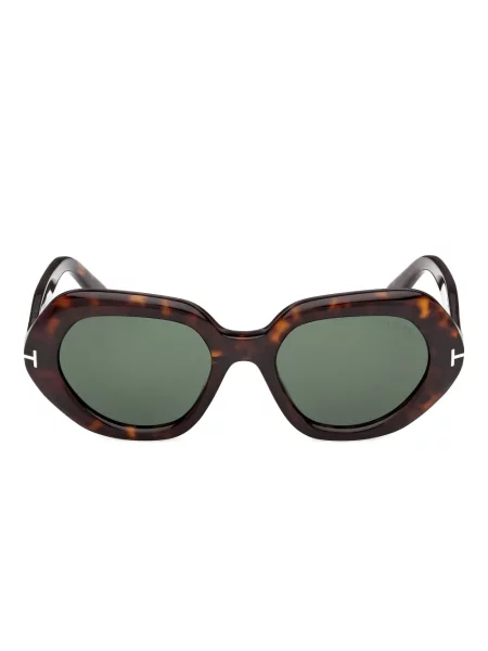 Ochelari de soare Tom Ford Eyewear cu imprimeu geometric maro
