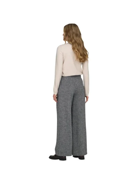 Pantaloni Only de lână gri