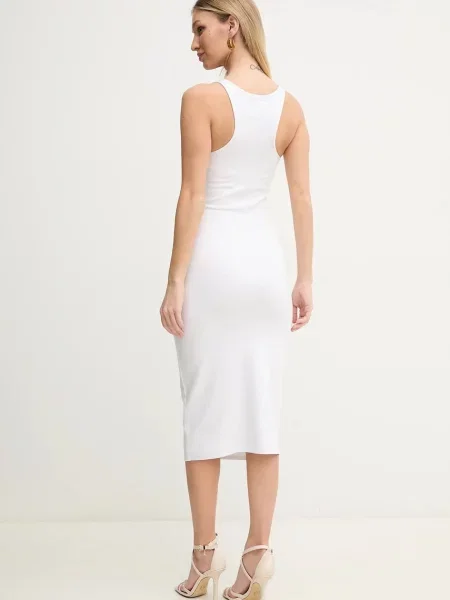 Платье миди Armani Exchange белое