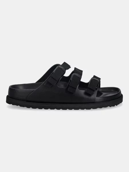 Birkenstock papuci de piele Florida NL negru