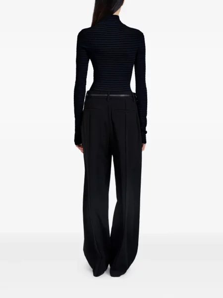 Βελούδινος ριγέ τοπ Proenza Schouler μπλε