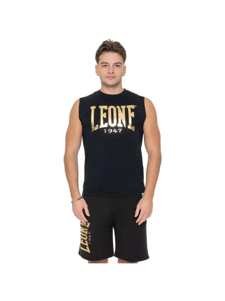 Majica Leone 1947 bez rukava crna