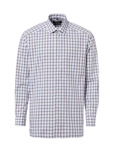 Andrew James koszula biznesowa Mężczyźni Regular Fit w kratkę 39 biały