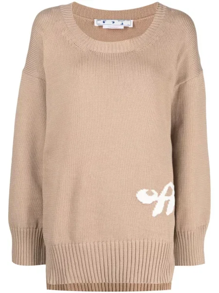 Pulover Off-white alb