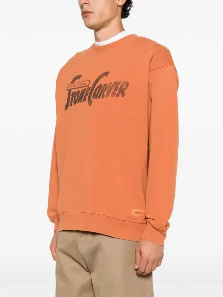 Bluza Universal Overall z nadrukiem pomarańczowa