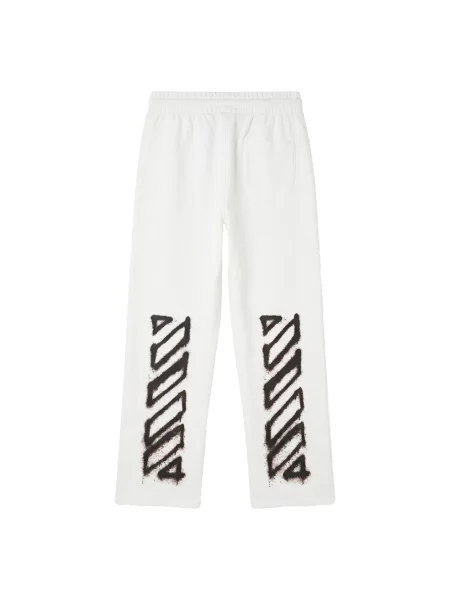 Lekkie spodnie Off-white ze sznurkiem białe