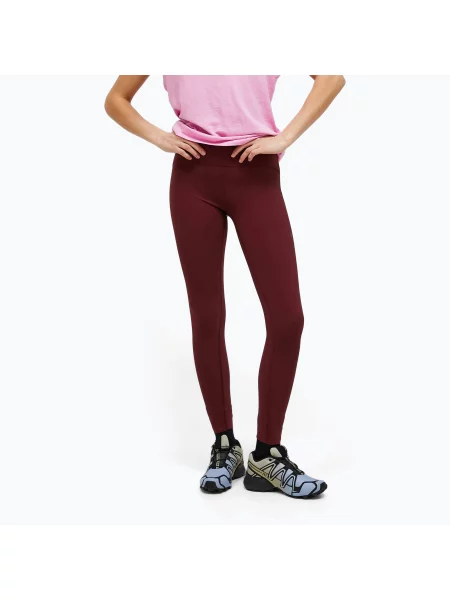Legginsy Peak Performance Light obscure bordowe