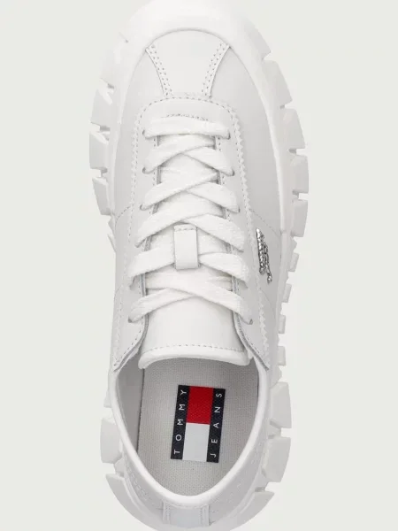 Tommy Jeans TJW PLATFORM SNEAKER LEATHER LC маратонки дамски от кожа бяло