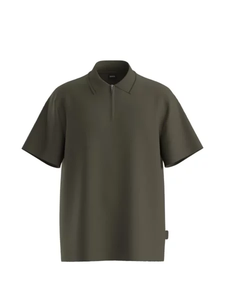 Scurt tricou polo Boss cu mâneci scurte verde