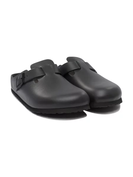 Klapki Birkenstock skórzane czarne