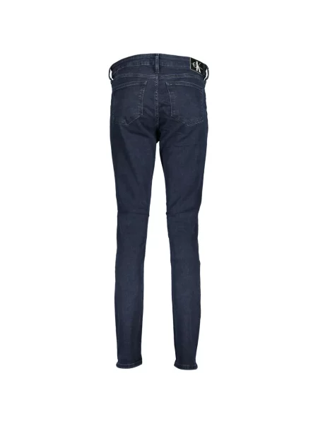 Skinny jeansy skinny Calvin Klein niebieskie