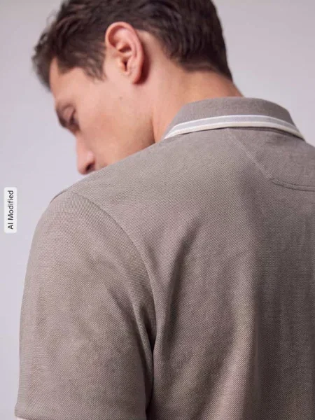Krój regular fit kołnierzyk polo z czystej bawełny model PADDY' Boss Green