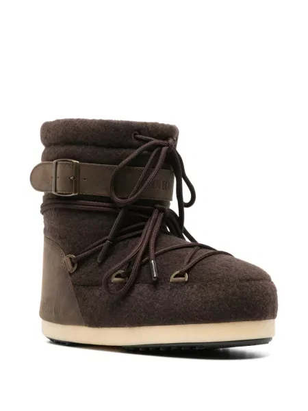 Botine Moon Boot din nubuc maro