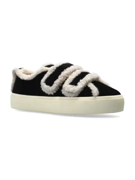 Inuikii Sneakersy Velcro Low schwarz brązowe