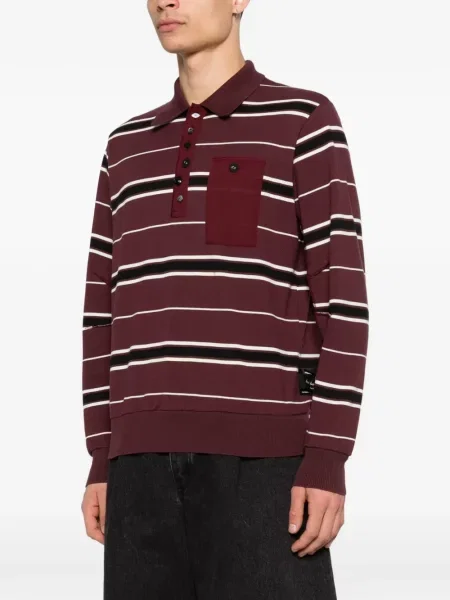 Polo Undercover cu dungi roșu