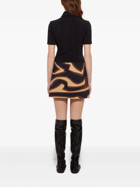 Rochie mini Pucci cu imagine scurtă de costum negru