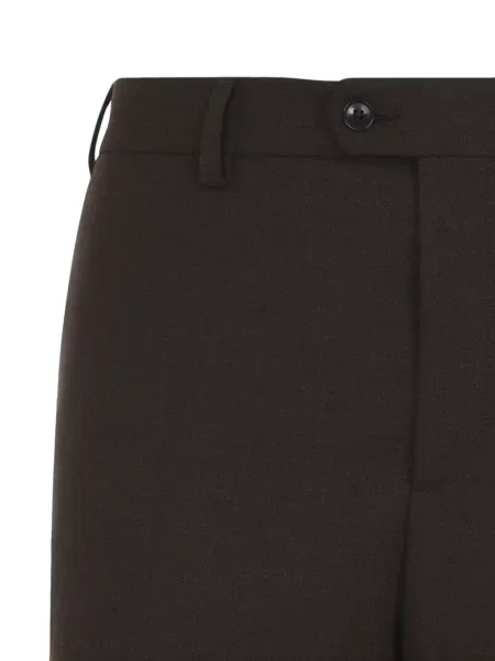 Pantaloni Paul Smith de lână maro