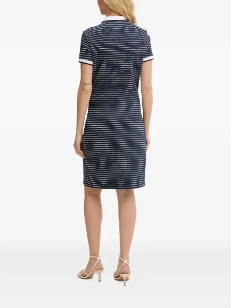 Gulerat rochie mini Guess cu dungi albastru