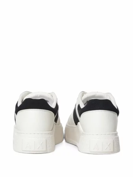 Sneakerși Armani Exchange cu platformă alb