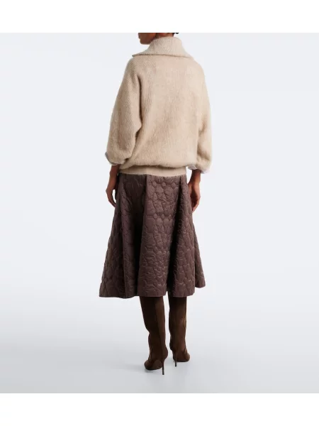 Fustă midi Brunello Cucinelli maro