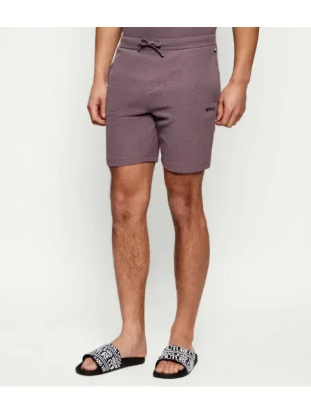 BOSS BLACK Pantaloni scurți de pijama Waffle violet