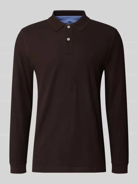 Koszulka polo z długim rękawem o kroju regular fit z wyhaftowanym logo Fynch-hatton