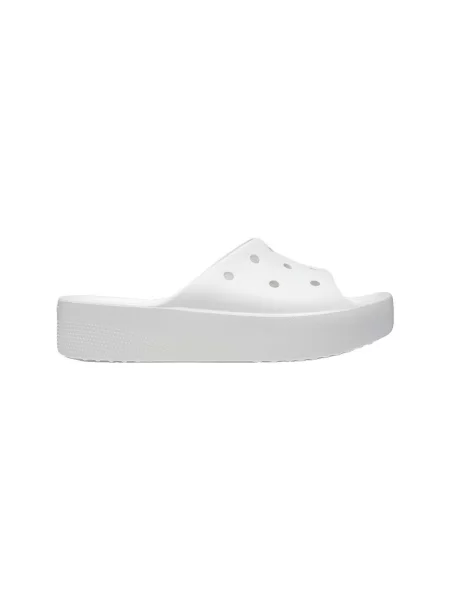 Pantofi Crocs cu platformă clasici alb