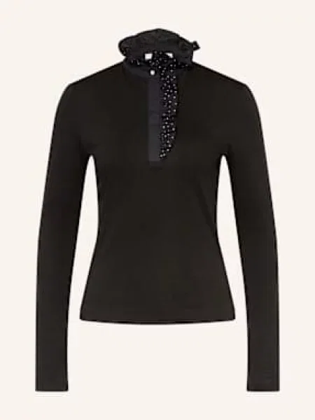 Rich & Royal Tričko S Dlouhým Rukávem S Ozdobnými Kamínky černá