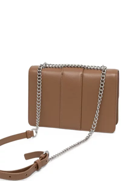Crossbody torbica Armani Exchange s autogramom smeđa